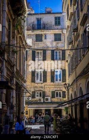 Scenes in the streets of Kerkyra, Corfu, Greece. October 2022 Stock Photo