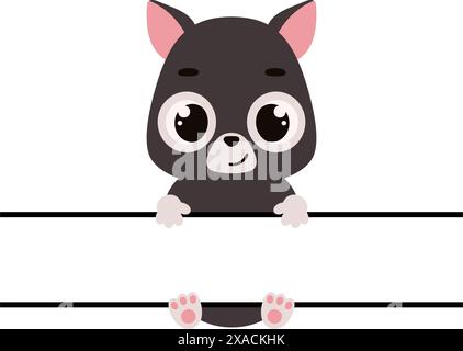 Cute Tasmanian devil split monogram. Funny cartoon character for shirt, scrapbooking, greeting cards, baby shower, invitation. Bright colored childish Stock Vector