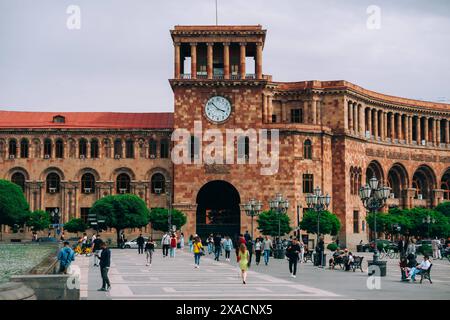 Republic Square and the Government Palace in Yerevan, Armenia Hayastan, Caucasus, Central Asia, Asia Copyright: LucaxAbbate 1351-301 Stock Photo