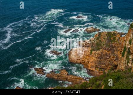 View of rocky coastline at Featherbed Nature Reserve, Knysna, Garden Route, Western Cape, South Africa, Africa Copyright: FrankxFell 844-33458 Stock Photo