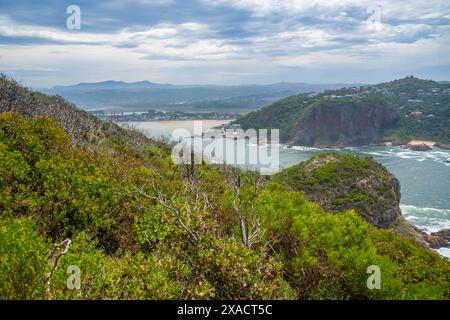 View of the Heads and Knysna River from Featherbed Nature Reserve, Knysna, Garden Route, Western Cape, South Africa, Africa Copyright: FrankxFell 844- Stock Photo