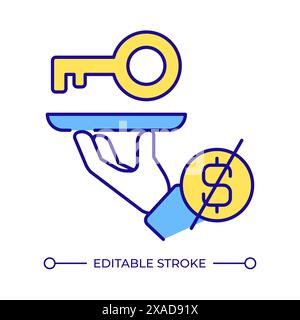 License compliance RGB color icon Stock Vector