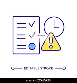 License regulation restriction RGB color icon Stock Vector