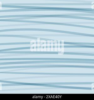 Blue horizontal stripes. Vector editable background for website, packaging, design Stock Vector