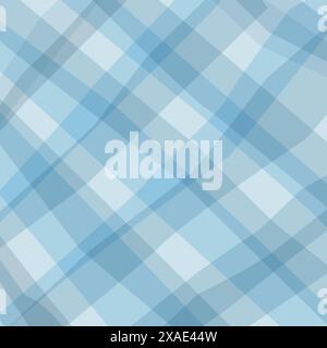 Blue checkered ornament. Vector editable abstract background for website, packaging, design Stock Vector