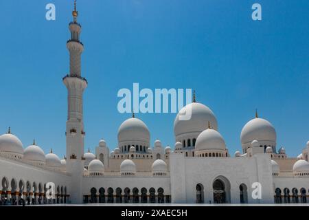 Sheikh Zayed Grand Mosque in Abu Dhabi, United Arab Emirates Stock Photo