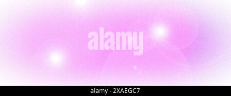 Blurred soft pink background with lens flare effect. Long banner, gradient, bokeh. Long banner Stock Photo