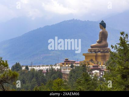 The statue of Buddha Dordenma, Thimphu, Kuenselphodrang, Bhutan Stock Photo