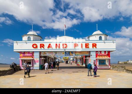 The Grand Pier, Weston-Super-Mare, Somerset Stock Photo