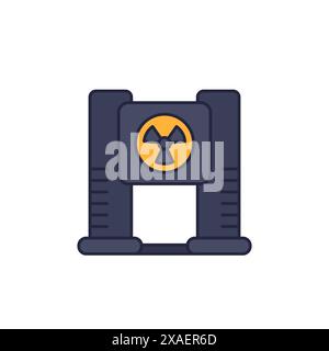 Medical X ray scanner icon. Outline medical X ray scanner vector icon ...