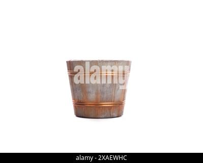 festive bucket on white background Stock Photo