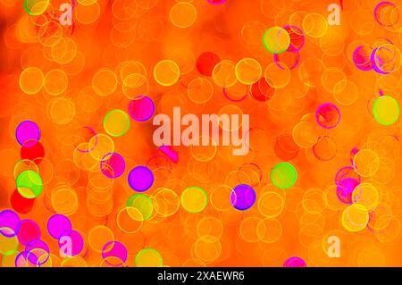 background soap bubbles on a red background Stock Photo