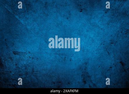 Blue textured concrete grunge wall background Stock Photo