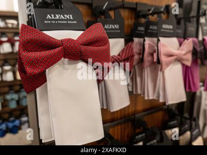 Menswear in Macy's Flagship Department Store, Herald Square, New York City, USA  2024 Stock Photo