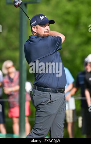 Shane Lowry tees off the 15th on day two of the Alfred Dunhill Links ...