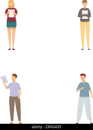 four young men activities characters Stock Vector Image & Art - Alamy