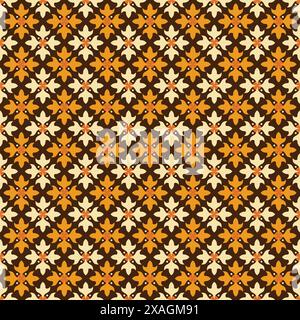 Background of vintage ceramic tiles. ornament background Stock Vector