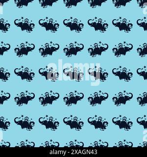 Animal Elephant, Monkey, Lion Pattern for kids design Stock Vector