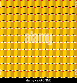 Abstract seamless pattern with yellow color combination Stock Vector