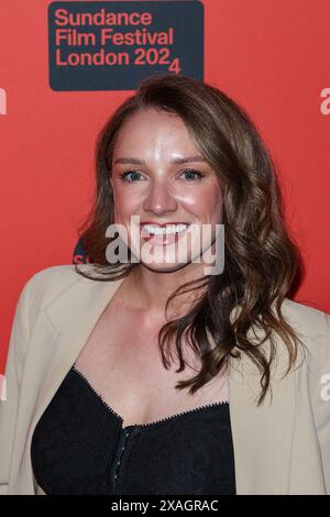 London, UK. 06th June, 2024. Fionnuala Flaherty seen attending 'Kneecap', the opening gala of the Sundance Film Festival London 2024 at Picturehouse Central. Credit: SOPA Images Limited/Alamy Live News Stock Photo