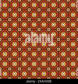 Abstract geometric pattern with lines, rhombuses A seamless vector background Stock Vector