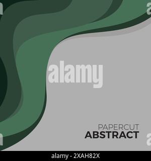 papercut abstract vector simple and clean design Stock Vector