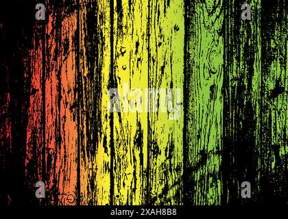 Wood Vector Background Rainbow Color Stock Vector