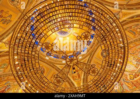 Belgrade, Serbia - 8 FEB 2024: The Church of Saint Sava, Hram Svetog Save, is a Serbian Orthodox church which sits on the Vracar plateau in Belgrade, Stock Photo