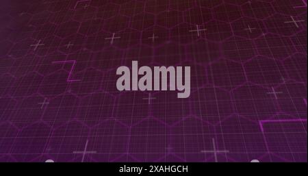 Image of processing circle over digital screen, copy space Stock Photo