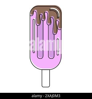 Vector illustration of ice cream isolated on white background. Vector illustration Stock Vector