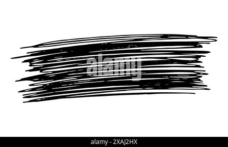 Sketch Scribble Smear. Hand drawn Pencil Scribble Stains. Distressed Grunge Paint Roller. Vector illustration. Stock Vector