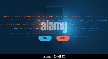 Fintech Software, Modern Digital Global Business and Market Analysis, Online Stock Trading and Investment Helper Apps, Robo Advisor Concept Design, Ve Stock Vector