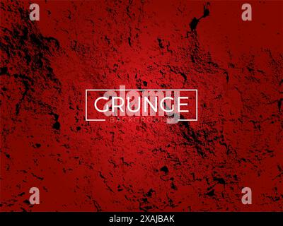 Grunge Background Red Color vector. texture Background Vector Stock Vector