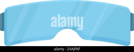 Blue virtual reality glasses creating an immersive digital environment Stock Vector