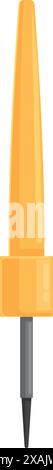 Soldering iron for electronics repairing with wooden handle Stock Vector