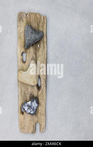 Collection of objects found on the beach, still life Stock Photo