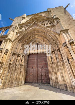 Europe, Spain, Province of Valencia, Valencia, Ciutat Vella, Tribunal de les Aigües de Valencia Stock Photo