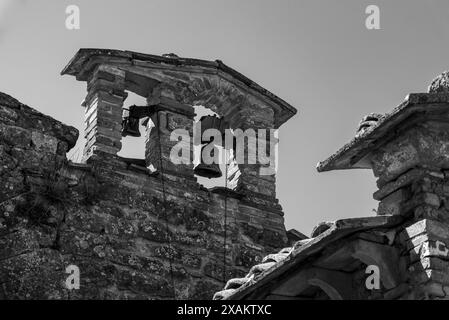 Small chapel San Felice at the city wall of Volterra in the Tuscany, Italy Stock Photo