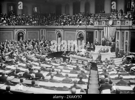 House of Reps. in Session, between c1910 and c1915. Stock Photo