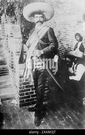 Emelio Zapata, 1911. Shows Emiliano Zapata Salazar (1879-1919), leader of the Mexican Revolution (1910-1920). Stock Photo