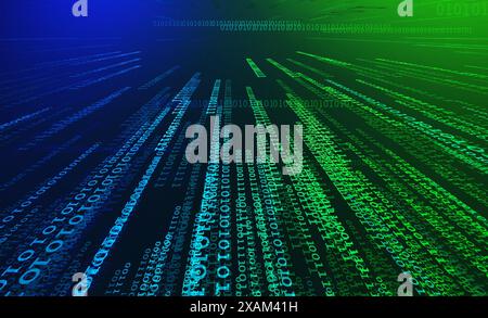 Binary code background Stock Photo