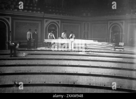 Tearing up floor of House of Reps., between c1910 and c1915. Stock Photo