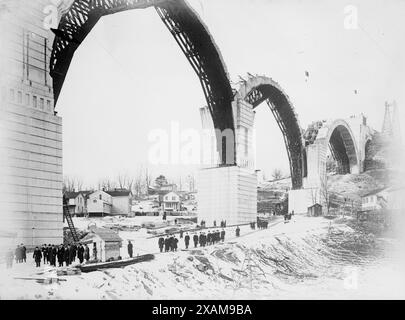 Bldg. [i.e., Building] Tunkhannock Viaduct, between c1910 and c1915. Stock Photo