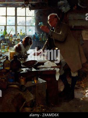 The result of high living, 1892. Stock Photo