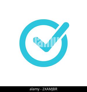 Yes. Check mark box icon. From blue icon set. Stock Vector