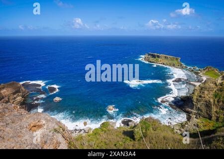 A view of Forbidden Island Marine Sanctuary, in Kagman, Saipan, Northern Mariana Islands. Stock Photo