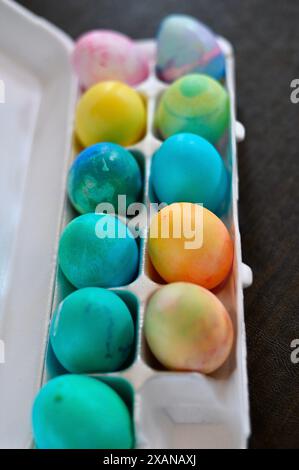 Coloring Eggs Stock Photo