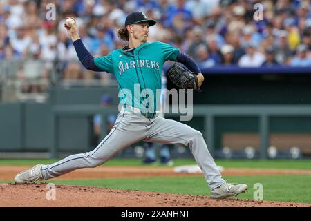 Seattle Mariners Starting Pitcher Bryce Miller Looks On During A 