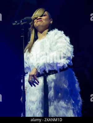 gabrielle Preforming at the  at the In It Together Festival, Margam, Port Talbot Stock Photo