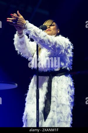 gabrielle Preforming at the  at the In It Together Festival, Margam, Port Talbot Stock Photo